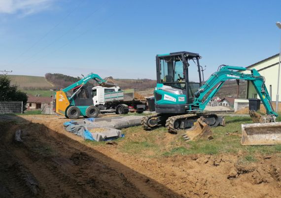 Zemní práce, likvidace suti a přeprava techniky