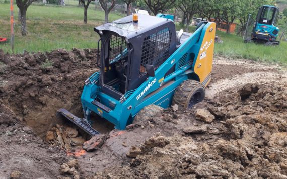 Terénní úpravy, příprava staveniště